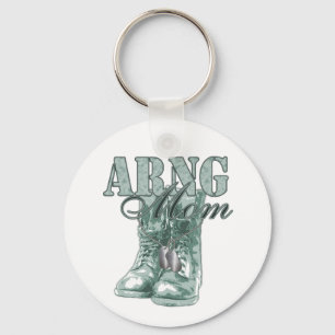 ARNG Mum Combat Boots N Dog Tags 2 Key Ring