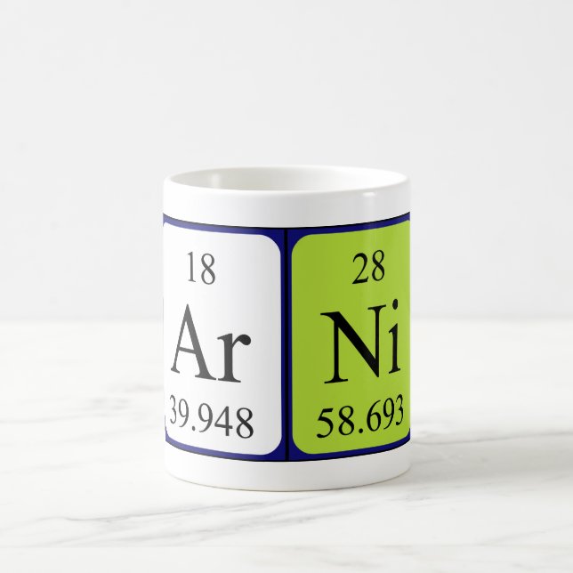 Arni periodic table name mug (Center)