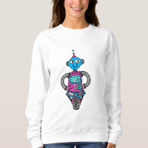 Arnie Robot: Pink and blue Sweatshirt