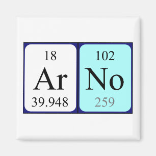 Arno periodic table name magnet