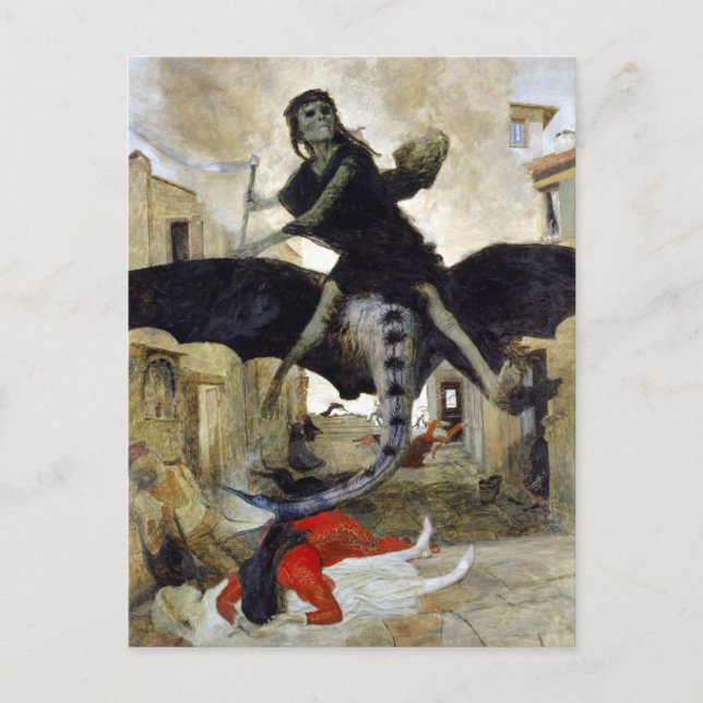 Arnold Böcklin The Plague Poster Postcard (Front)