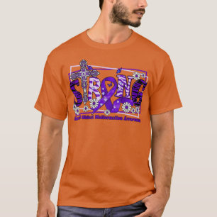 Arnold Chiari Malformation Awareness cross ribbon  T-Shirt