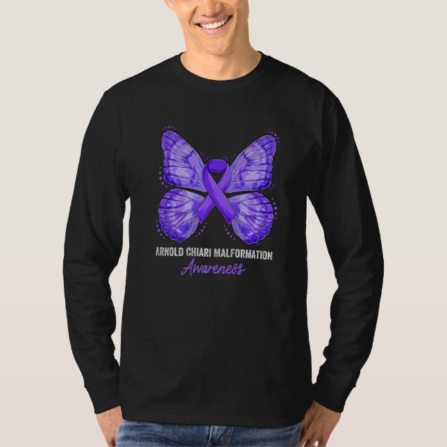 Arnold Chiari Malformation Awareness Month Purple  T-Shirt (Front)