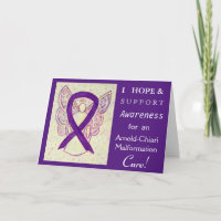 Arnold-Chiari Malformation Awareness Ribbon Card