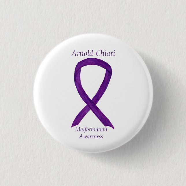 Arnold-Chiari Malformation Awareness Ribbon Pin (Front)