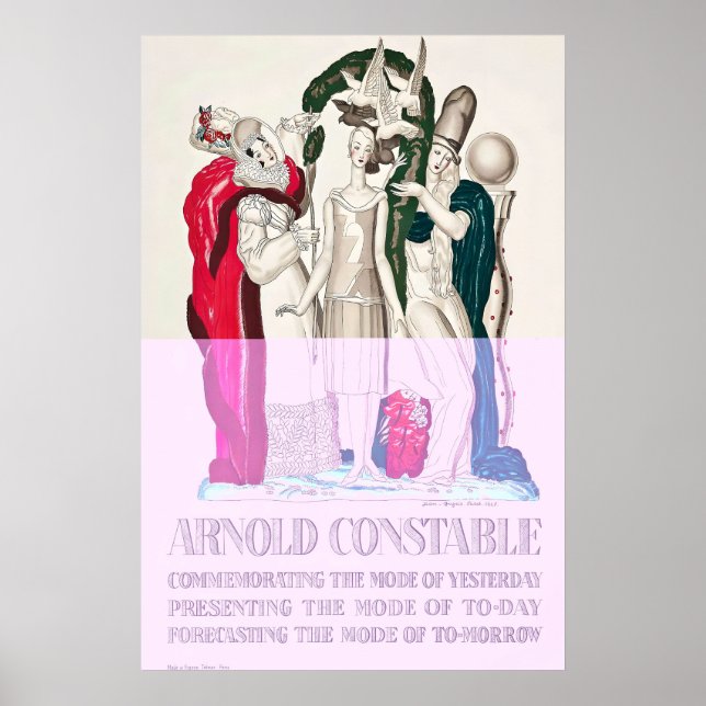 Arnold Constable Fashion Art Nouveau Jean-Dupas Poster (Front)