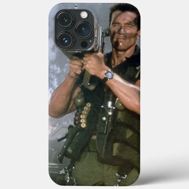 Arnold Schwarzeneger Rocket Shoot Case-Mate iPhone Case (Back)