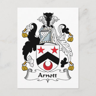 Arnott Family Crest Postcard