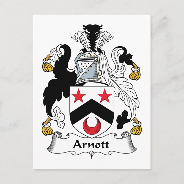 Arnott Family Crest Postcard (Front)