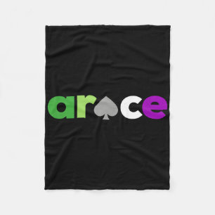 Aro Ace Pride Spade, Lgbt Aroace, Lgbtq Aromantic Fleece Blanket