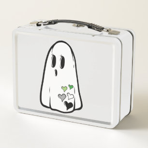 Aro Pride Ghost Metal Lunch Box