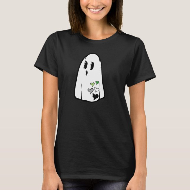 Aro Pride Ghost T-Shirt (Front)