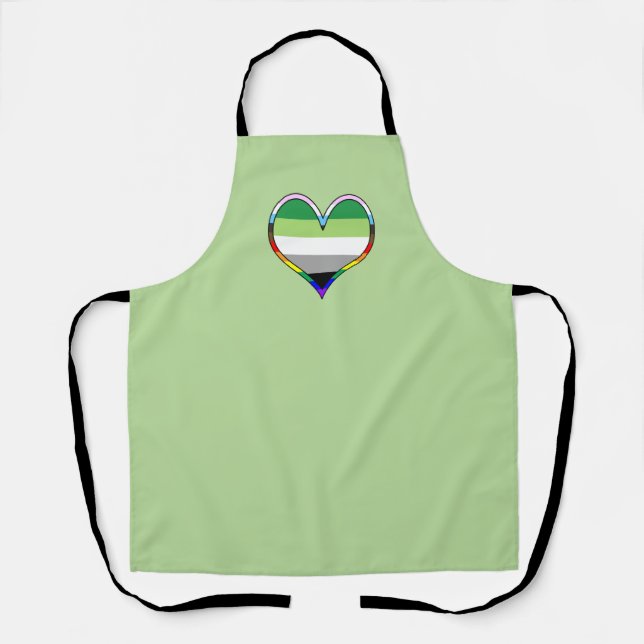 Aro Pride Heart Apron (Front)