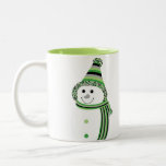 Aro Pride Snowman Snowperson Green Grey Black Two-Tone Coffee Mug<br><div class="desc">Celebrate the season with this adorable snowperson dressed in the aro (aromantic) pride flag colours of black, grey, light green, dark green, and white. Whether you celebrate Christmas, Hanukkah, Kwaanza, winter solstice, or just the beauty of the snow, let this sweet smile remind you to embrace the joy of who...</div>