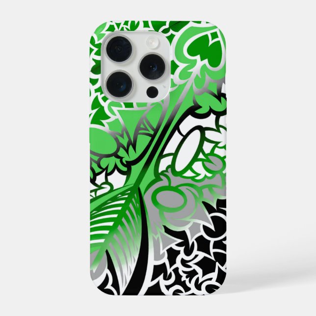 Aro Pride Squiggles iPhone Case (Back)