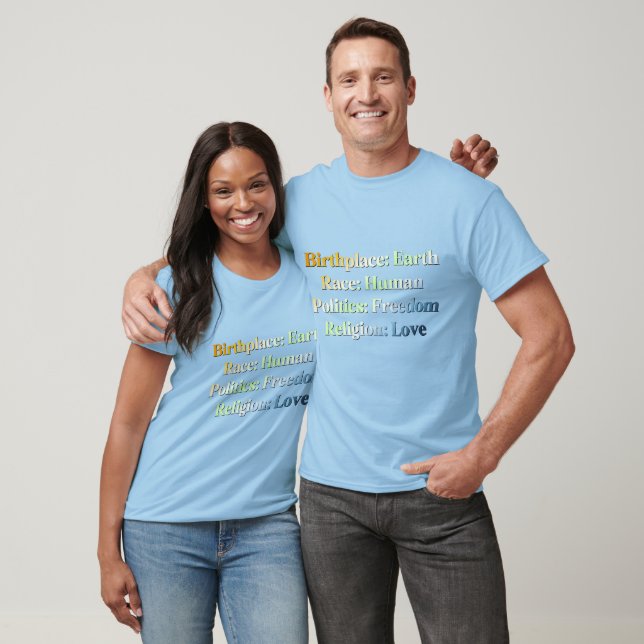 AroAce Agender Pride - Birthplace: Earth... T-Shirt (Unisex)