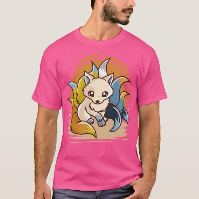 Aroace Kitsune Asexual Aromantic Pride Flag Aro Ac T-Shirt (Front)