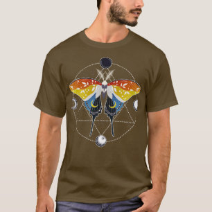 Aroace Luna Moth LGBT Aromc Asexual Pride Flag T-Shirt