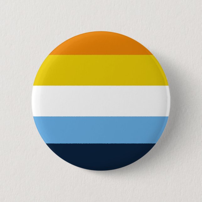 Aroace pride 6 cm round badge (Front)