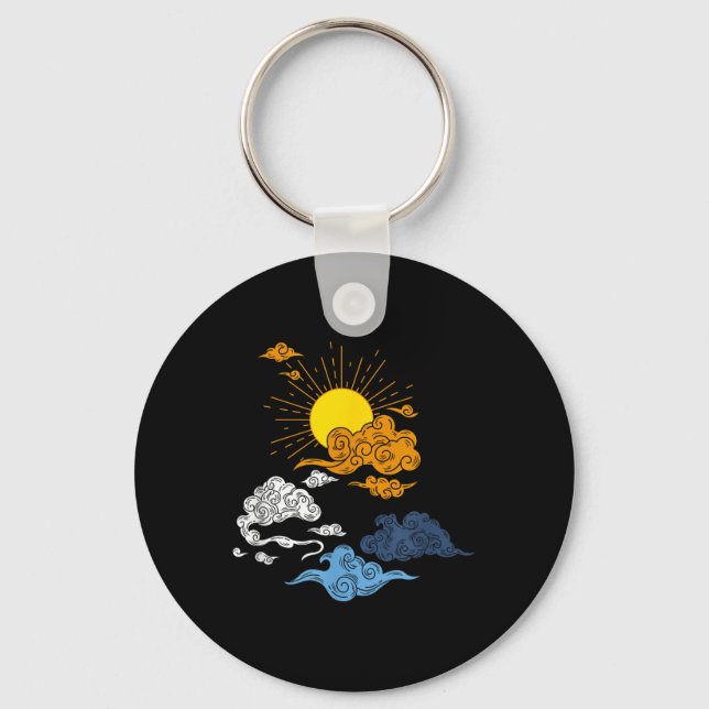 Aroace Pride Aro Ace Lgbtq Flag - Japanese Aromant Key Ring (Front)