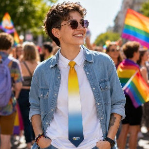 AroAce Pride Flag Colours Tie