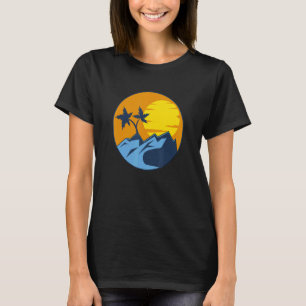 Aroace Pride Tropical Beach Aro Ace LGBT Aromantic T-Shirt