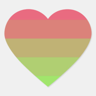 Aroflux Pride Flag Heart Sticker