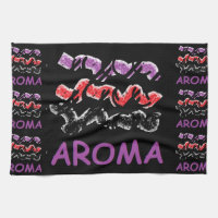 Aroma black with red and purple