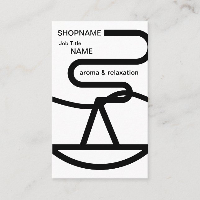 Aroma/Massage/Therapy/Chiropractic Business Card (Front)