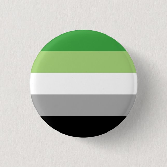 Aromantic Flag Badge (Front)