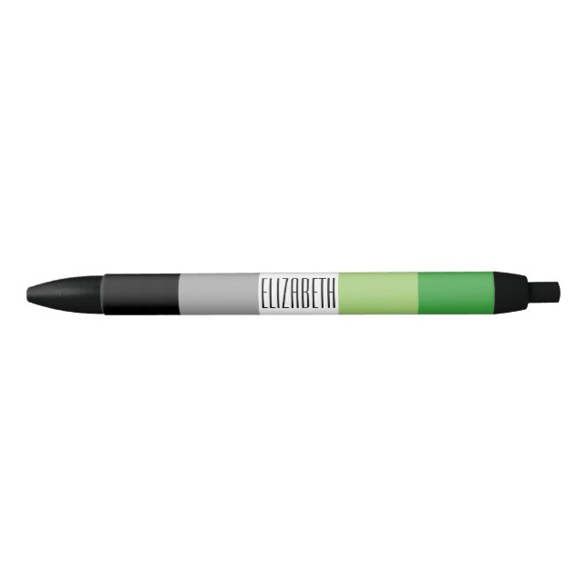 Aromantic Flag Name Pen (Front)
