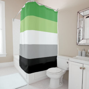 Aromantic Flag Shower Curtain