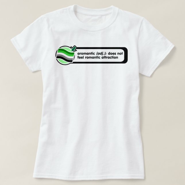 Aromantic Pop-Up Definition Shirt (Design Front)
