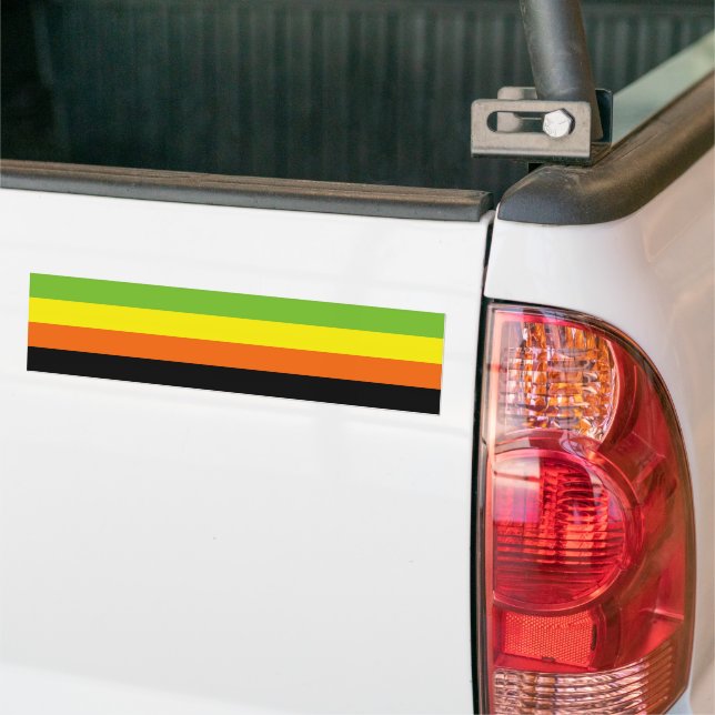 Aromantic Pride Bumper Sticker (On Truck)