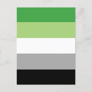 Aromantic Pride Flag postcard