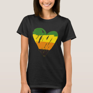 Aromantic Pride Heart Flag T-Shirt