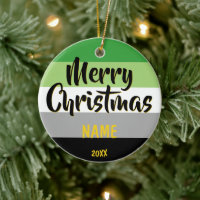Aromantic Pride LGBT Personalised Christmas