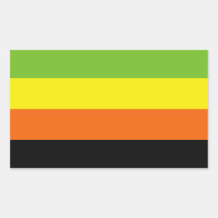 Aromantic Pride Rectangular Sticker