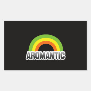 Aromantic Pride Rectangular Sticker