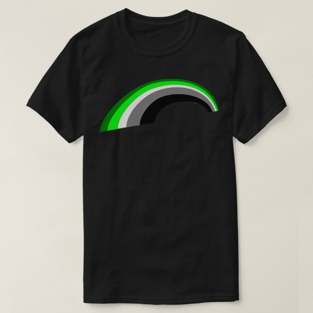 Aromantic Rainbow T-Shirt (Design Front)