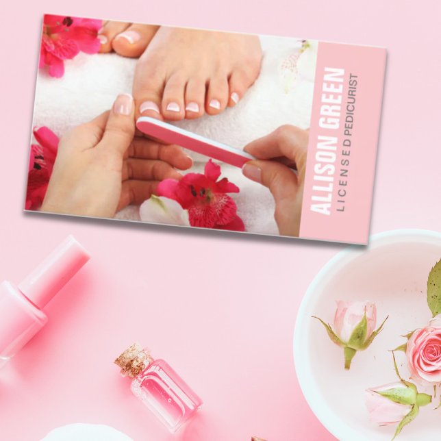 Aromatherapy Manicurist Pedicurist Pedicure Salon Business Card (Creator Uploaded)