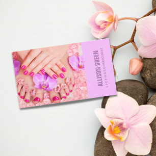 Aromatherapy Manicurist Pedicurist Pedicure Salon Business Card