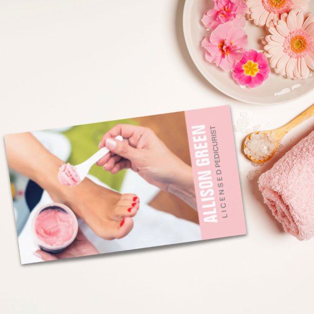 Aromatherapy Manicurist Pedicurist Pedicure Salon Business Card (Aromatherapy Manicurist Pedicurist Pedicure Salon Business Card)