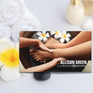 Aromatherapy Manicurist Pedicurist Pedicure Salon Business Card