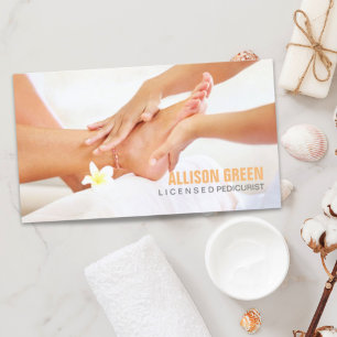 Aromatherapy Manicurist Pedicurist Pedicure Salon Business Card