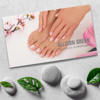 Aromatherapy Manicurist Pedicurist Pedicure Salon Business Card