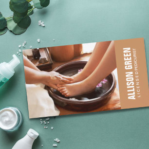 Aromatherapy Pedicure Salon manicurist pedicurist Business Card