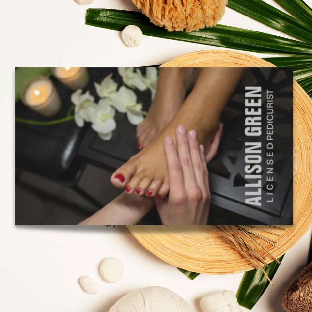 Aromatherapy Pedicure Salon manicurist pedicurist Business Card (Aromatherapy Pedicure Salon manicurist pedicurist Business Card)
