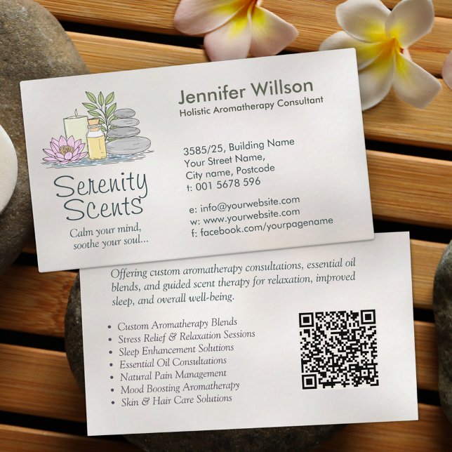 Aromatherapy Practice illustration Business Card (Creator Uploaded)