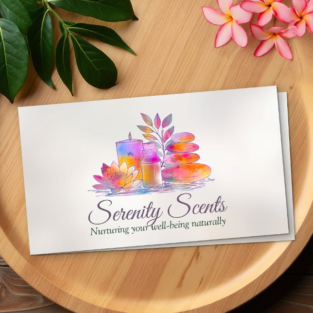 Aromatherapy Practice Scent Therapy  Business Card (Creator Uploaded)